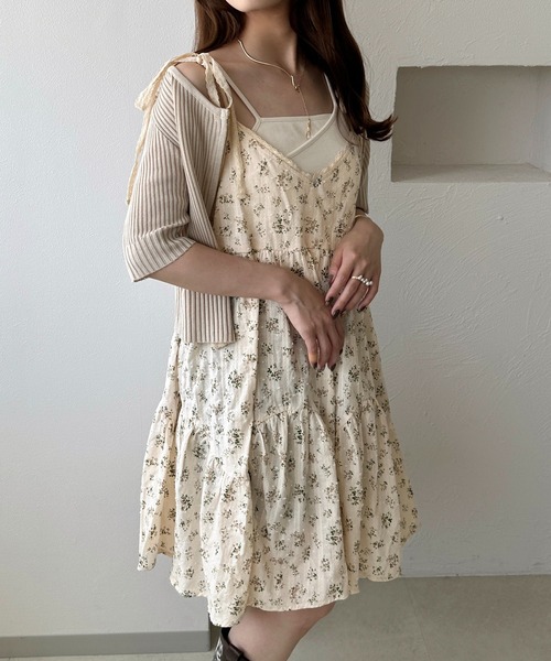 apres jour clair（アプレジュールクレア）の「【apres jour clair】アソートリボンキャミチュニック（チュニック・レディース・ブラウン系その他/ダークブラウン/ベージュ/アイボリー・X-LARGE/フリー）」の11枚目の写真