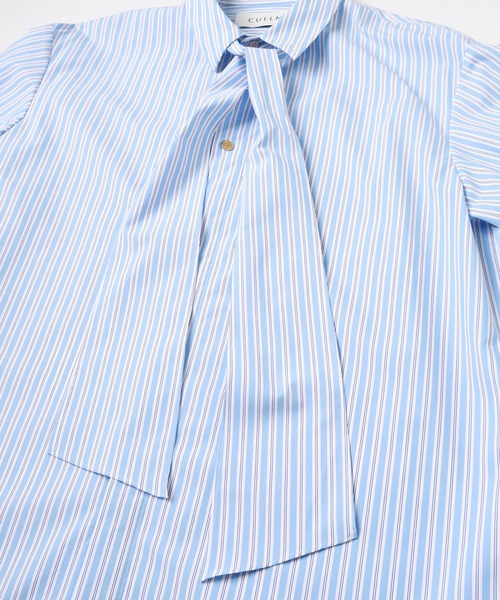 CULLNI(クルニ)の「Stripe Bow Tie Shirt(シャツ/ブラウス・メンズ・サックスブルー/ブルー・2/1/0)」の8枚目の写真