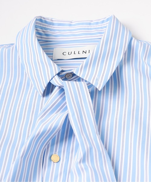 CULLNI(クルニ)の「Stripe Bow Tie Shirt(シャツ/ブラウス・メンズ・サックスブルー/ブルー・2/1/0)」の9枚目の写真