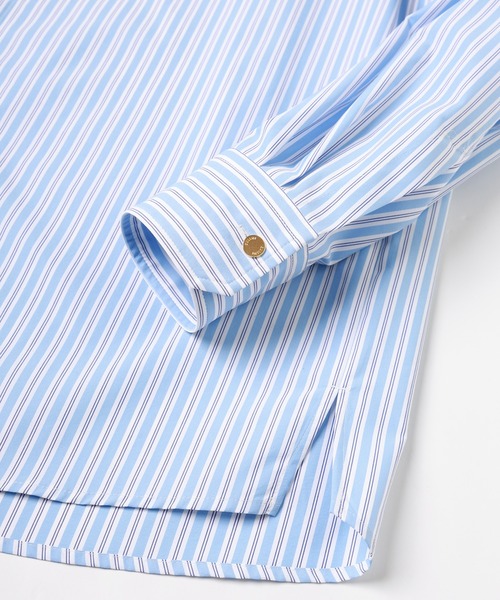 CULLNI(クルニ)の「Stripe Bow Tie Shirt(シャツ/ブラウス・メンズ・サックスブルー/ブルー・2/1/0)」の11枚目の写真