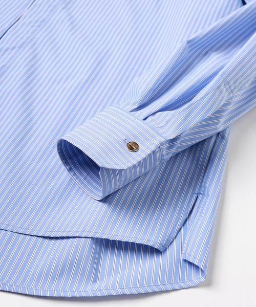 CULLNI(クルニ)の「Stripe Bow Tie Shirt(シャツ/ブラウス・メンズ・サックスブルー/ブルー・2/1/0)」の19枚目の写真