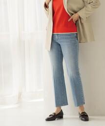 OPAQUE.CLIP（オペークドットクリップ）の「ストレッチセミフレアデニム【洗濯機洗い可】《SS-LLサイズ》（デニムパンツ）」