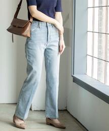 OPAQUE.CLIP | 《SS-LLサイズ》ストレッチセミフレアデニム【洗濯機洗い可】(デニムパンツ)