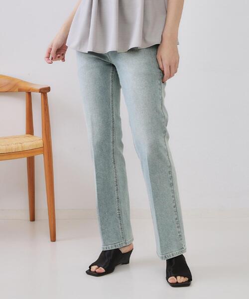 OPAQUE.CLIP（オペークドットクリップ）の「《SS-LLサイズ》ストレッチセミフレアデニム【洗濯機洗い可】（デニムパンツ・レディース・ライトブルー/ブルー系その他/ネイビー/サックスブルー・34/36/38/40/42/02/03）」の22枚目の写真