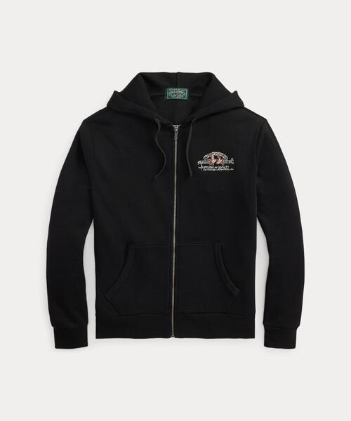 ラルフローレン　ブラック フルジップフーディ コットン フリース フルジップ フーディ（パーカー）｜POLO