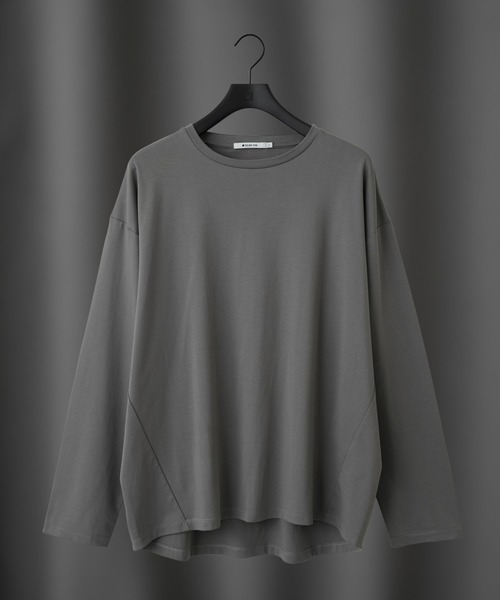 COLONY 2139(コロニートゥーワンスリーナイン)の「フェードコットンラウンドヘム長袖TEE(Tシャツ/カットソー・メンズ・グレー/ブラック/ホワイト・MEDIUM/LARGE)」の3枚目の写真