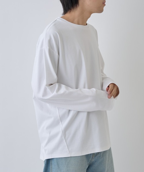 COLONY 2139(コロニートゥーワンスリーナイン)の「フェードコットンラウンドヘム長袖TEE(Tシャツ/カットソー・メンズ・グレー/ブラック/ホワイト・MEDIUM/LARGE)」の7枚目の写真