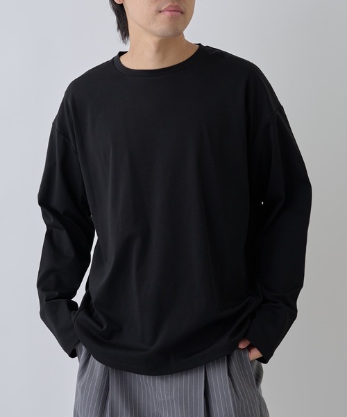 COLONY 2139(コロニートゥーワンスリーナイン)の「フェードコットンラウンドヘム長袖TEE(Tシャツ/カットソー・メンズ・グレー/ブラック/ホワイト・MEDIUM/LARGE)」の8枚目の写真
