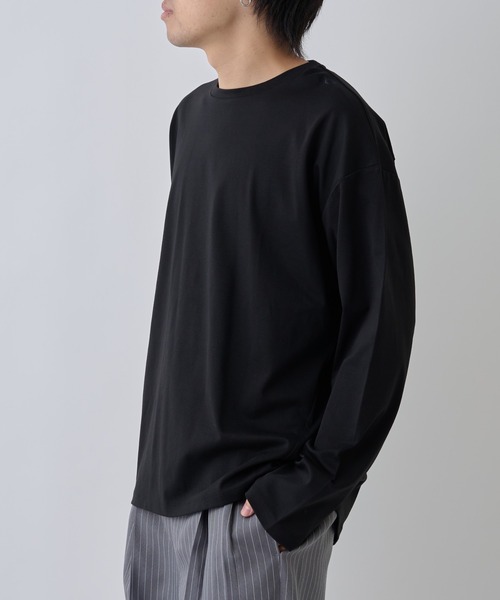 COLONY 2139(コロニートゥーワンスリーナイン)の「フェードコットンラウンドヘム長袖TEE(Tシャツ/カットソー・メンズ・グレー/ブラック/ホワイト・MEDIUM/LARGE)」の9枚目の写真