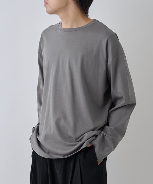 COLONY 2139(コロニートゥーワンスリーナイン)の「フェードコットンラウンドヘム長袖TEE(Tシャツ/カットソー・メンズ・グレー/ブラック/ホワイト・MEDIUM/LARGE)」の12枚目の写真