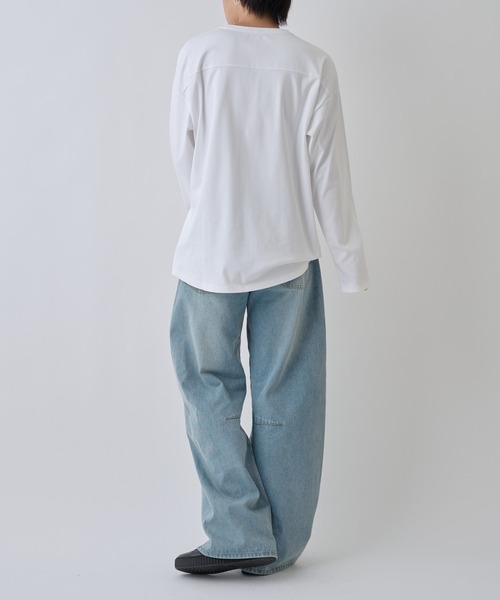 COLONY 2139(コロニートゥーワンスリーナイン)の「フェードコットンラウンドヘム長袖TEE(Tシャツ/カットソー・メンズ・グレー/ブラック/ホワイト・MEDIUM/LARGE)」の18枚目の写真