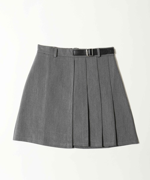 WEGO（ウィゴー）の「サイドプリーツベルトスカート（スカート・レディース・ブラック/グレー・FREE）」の18枚目の写真