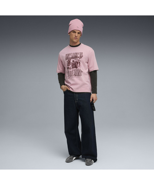 PUMA（プーマ）の「PUMA プーマ メンズ グラフィック パラダイス マインドセット ウォッシュド（Tシャツ/カットソー・メンズ・ブラック/ダークグリーン/ライトピンク・MEDIUM/X-LARGE/LARGE/SMALL/XX-LARGE）」の5枚目の写真