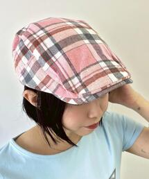 WEGO/タータンチェックハンチング
