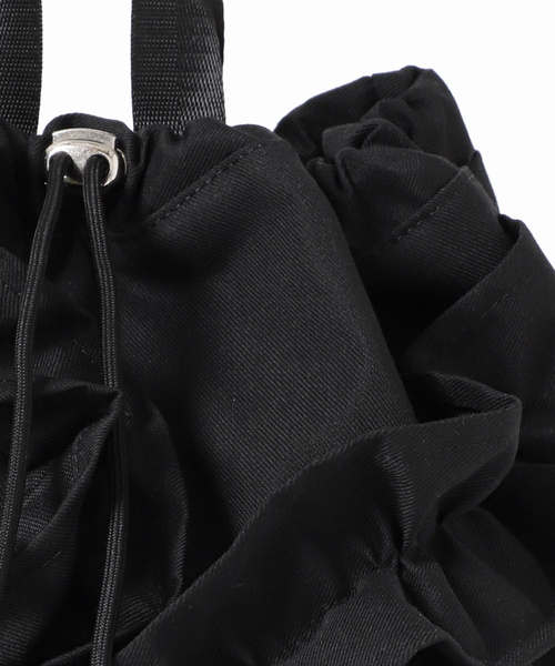 U by SPICK&SPAN（ユーバイスピックアンドスパン）の「《追加》Casselini /キャセリーニ フリルナップサック2（バックパック/リュック・レディース・ブラック・FREE）」の19枚目の写真