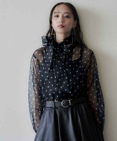 セール】アソート2WAYシアーボウタイシャツ(HARE)（シャツ/ブラウス