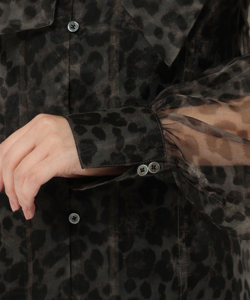 新品タグ付 HARE アソート2WAYシアーボウタイシャツ レオパード 今季完売 新品タグ付 HARE アソート2WAYシアーボウタイシャツ レオパード