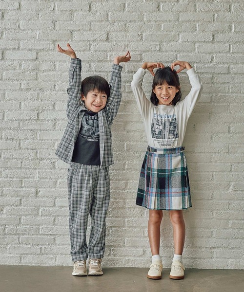 FOUND GOOD（ファウンドグッド）の「B/チェックイージーパンツ（その他パンツ・キッズ・レッド系/ブラウン系/グレー系・140cm/130cm/150cm/120cm）」の15枚目の写真