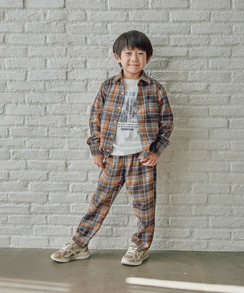 FOUND GOOD（ファウンドグッド）の「B/チェックイージーパンツ（その他パンツ・キッズ・レッド系/ブラウン系/グレー系・140cm/130cm/150cm/120cm）」の6枚目の写真
