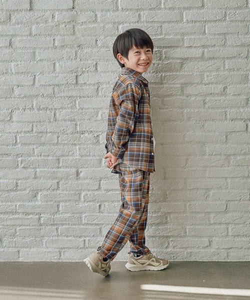 FOUND GOOD（ファウンドグッド）の「B/チェックイージーパンツ（その他パンツ・キッズ・レッド系/ブラウン系/グレー系・140cm/130cm/150cm/120cm）」の7枚目の写真