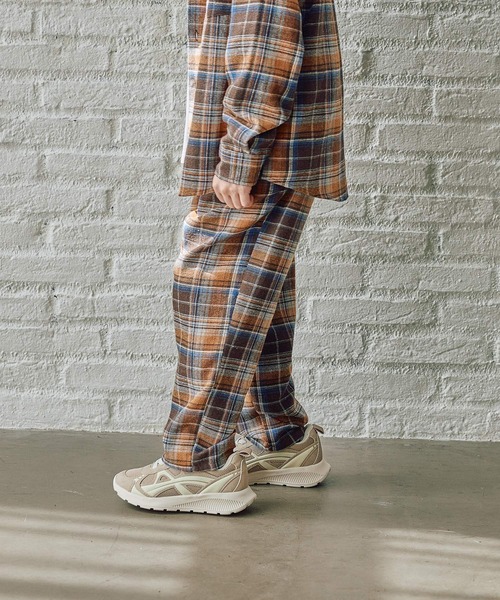 FOUND GOOD（ファウンドグッド）の「B/チェックイージーパンツ（その他パンツ・キッズ・レッド系/ブラウン系/グレー系・140cm/130cm/150cm/120cm）」の9枚目の写真