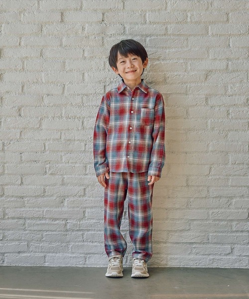 FOUND GOOD（ファウンドグッド）の「B/チェックイージーパンツ（その他パンツ・キッズ・レッド系/ブラウン系/グレー系・140cm/130cm/150cm/120cm）」の10枚目の写真