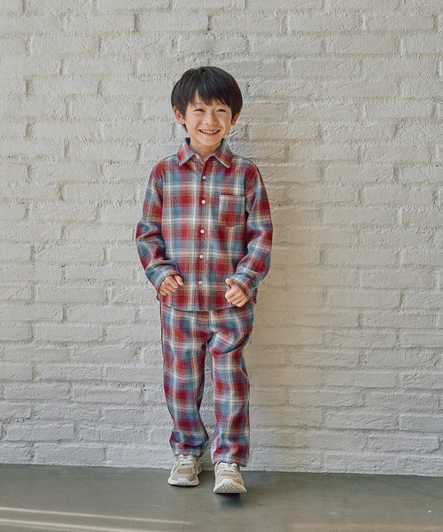 FOUND GOOD（ファウンドグッド）の「B/チェックイージーパンツ（その他パンツ・キッズ・レッド系/ブラウン系/グレー系・140cm/130cm/150cm/120cm）」の11枚目の写真