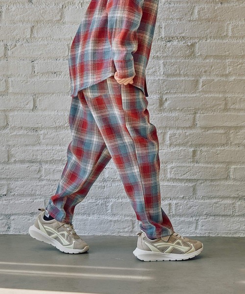 FOUND GOOD（ファウンドグッド）の「B/チェックイージーパンツ（その他パンツ・キッズ・レッド系/ブラウン系/グレー系・140cm/130cm/150cm/120cm）」の13枚目の写真