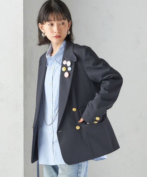 TICCA テーラードジャケット　綿麻 SHIPS別注】TICCA×manipuri: 50th ANNIV テーラード ジャケット