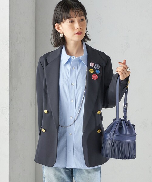 SHIPS ジャケット　36 シップス　美品　大人可愛い タキシード テーラード 1ボタン ジャケット（テーラード