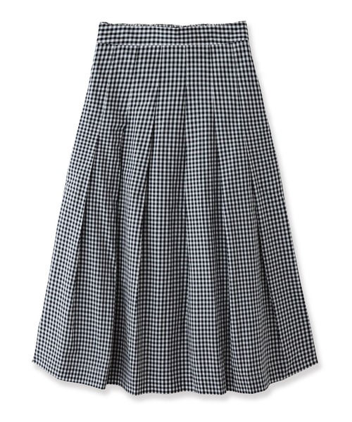 LA MARINE FRANCAISE(マリン フランセーズ)の「アソートチェックタックスカート(スカート・レディース・ブラック系/ブラック系2/ネイビー系・0/1)」の1枚目の写真