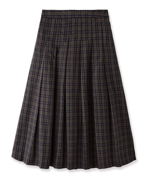 LA MARINE FRANCAISE(マリン フランセーズ)の「アソートチェックタックスカート(スカート・レディース・ブラック系/ブラック系2/ネイビー系・0/1)」の3枚目の写真