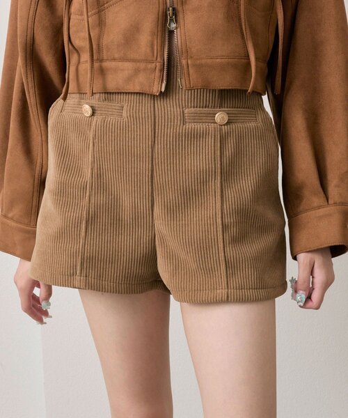 OLIVE des OLIVE（オリーブデオリーブ）の「【美脚見え◎】細見えショートパンツ（その他パンツ・レディース・ブラック/キャメル/ブラウン・FREE）」の11枚目の写真