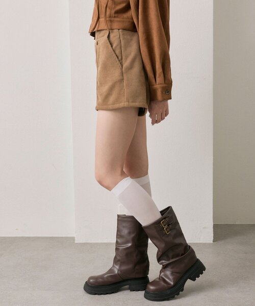 OLIVE des OLIVE（オリーブデオリーブ）の「【美脚見え◎】細見えショートパンツ（その他パンツ・レディース・ブラック/キャメル/ブラウン・FREE）」の15枚目の写真