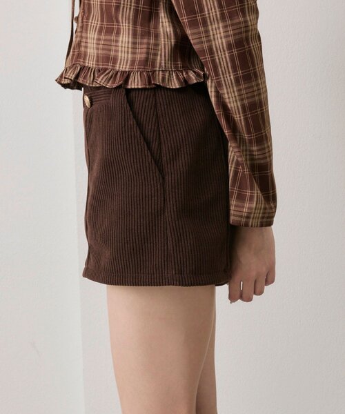 OLIVE des OLIVE（オリーブデオリーブ）の「【美脚見え◎】細見えショートパンツ（その他パンツ・レディース・ブラック/キャメル/ブラウン・FREE）」の22枚目の写真