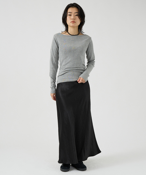 MILLER（ミラー）の「【Robert P. Miller】パネルリブボートネックTEE / ロンT / 長袖（Tシャツ/カットソー・レディース・ホワイト/ブラック/グレー/ピンク/ブラック系その他/ブラウン系その他/ブルー系その他・フリー）」の11枚目の写真