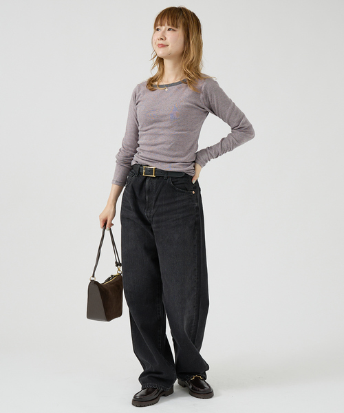 MILLER（ミラー）の「【Robert P. Miller】パネルリブボートネックTEE / ロンT / 長袖（Tシャツ/カットソー・レディース・ホワイト/ブラック/グレー/ピンク/ブラック系その他/ブラウン系その他/ブルー系その他・フリー）」の15枚目の写真