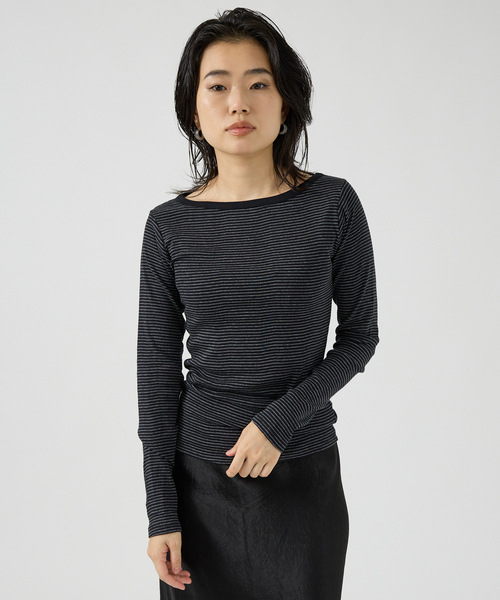 MILLER（ミラー）の「【Robert P. Miller】パネルリブボートネックTEE / ロンT / 長袖（Tシャツ/カットソー・レディース・ホワイト/ブラック/グレー/ピンク/ブラック系その他/ブラウン系その他/ブルー系その他・フリー）」の16枚目の写真