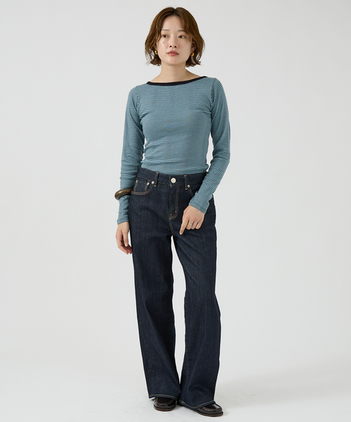 MILLER（ミラー）の「【Robert P. Miller】パネルリブボートネックTEE / ロンT / 長袖（Tシャツ/カットソー・レディース・ホワイト/ブラック/グレー/ピンク/ブラック系その他/ブラウン系その他/ブルー系その他・フリー）」の19枚目の写真