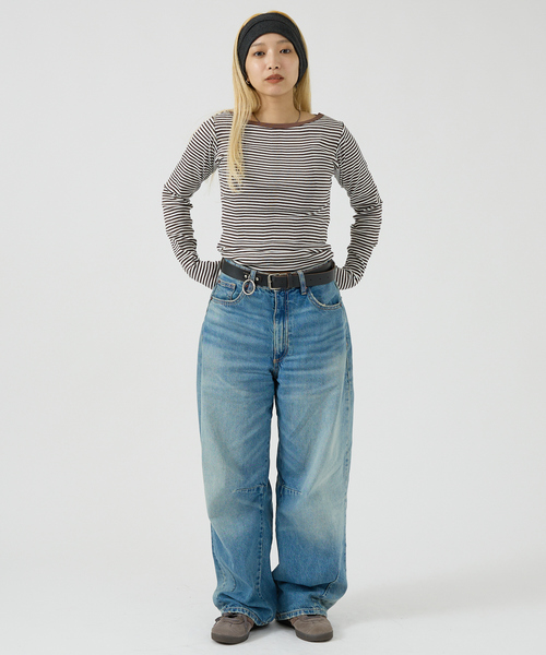 MILLER（ミラー）の「【Robert P. Miller】パネルリブボートネックTEE / ロンT / 長袖（Tシャツ/カットソー・レディース・ホワイト/ブラック/グレー/ピンク/ブラック系その他/ブラウン系その他/ブルー系その他・フリー）」の22枚目の写真