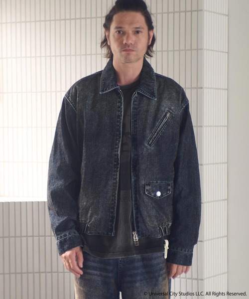 ADAM PATEK(アダムパテック)の「mj11055-velour dust jacket ブルゾン(AP2523012)(ブルゾン・メンズ・ブラック/ブラウン・1/2)」の3枚目の写真