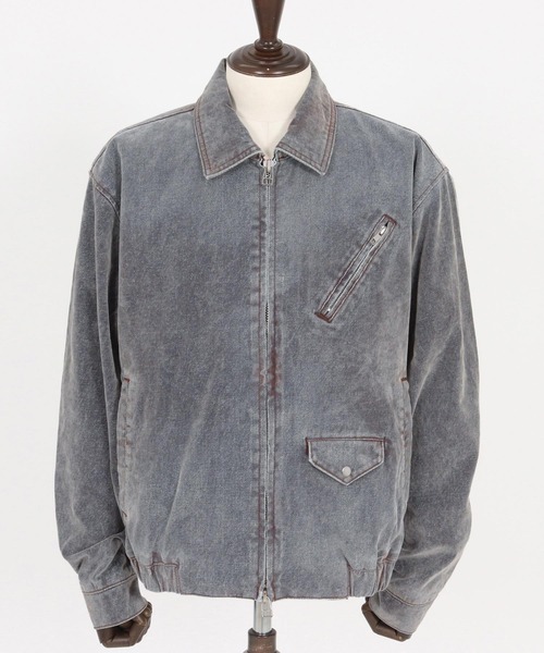 ADAM PATEK(アダムパテック)の「mj11055-velour dust jacket ブルゾン(AP2523012)(ブルゾン・メンズ・ブラック/ブラウン・1/2)」の15枚目の写真