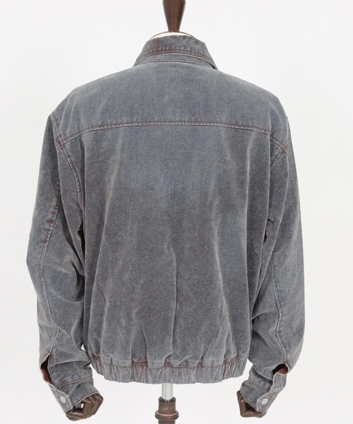 ADAM PATEK(アダムパテック)の「mj11055-velour dust jacket ブルゾン(AP2523012)(ブルゾン・メンズ・ブラック/ブラウン・1/2)」の16枚目の写真