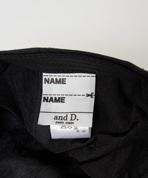 and D. petit main（アンドディープティマイン）の「刺繍入りバイカラーキャップ（キャップ・キッズ・ブラック/カーキ・56cm）」の10枚目の写真