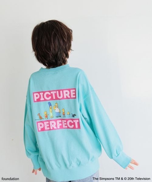 The Simpsons(ザ・シンプソンズ)の「【The Simpsons/BAYFLOW】スウェットプルオーバー(KIDS)(スウェット・キッズ・オフホワイト/チャコール/ブルーグリーン・130cm/120cm/110cm/150cm/140cm)」の1枚目の写真