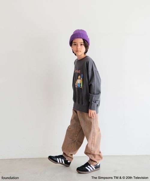 The Simpsons(ザ・シンプソンズ)の「【The Simpsons/BAYFLOW】スウェットプルオーバー(KIDS)(スウェット・キッズ・オフホワイト/チャコール/ブルーグリーン・130cm/120cm/110cm/150cm/140cm)」の5枚目の写真