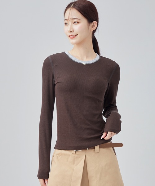 Lace Ladies｜レースレディースのトップス（ブラウン/茶色系・長袖