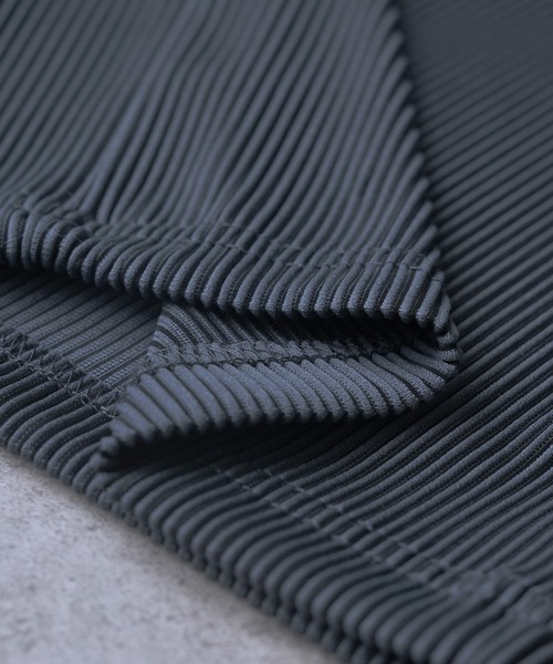 reca(レカ)の「ストライププリーツスカート(スカート・レディース・ベージュ/チャコールグレー/グレー・M)」の8枚目の写真