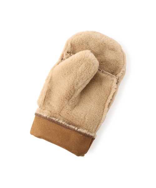 ROPE' PICNIC(ロペピクニック)の「洗えるひも付きミトングローブ(手袋・レディース・ベージュ/ライトグレー/ブラウン系その他3・FREE)」の7枚目の写真