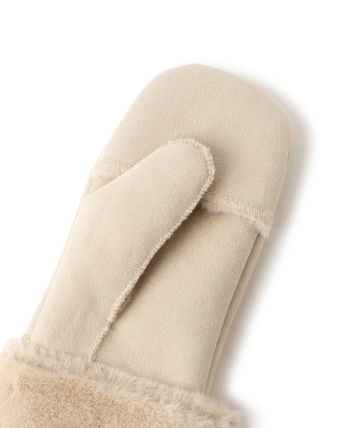 ROPE' PICNIC(ロペピクニック)の「洗えるひも付きミトングローブ(手袋・レディース・ベージュ/ライトグレー/ブラウン系その他3・FREE)」の12枚目の写真